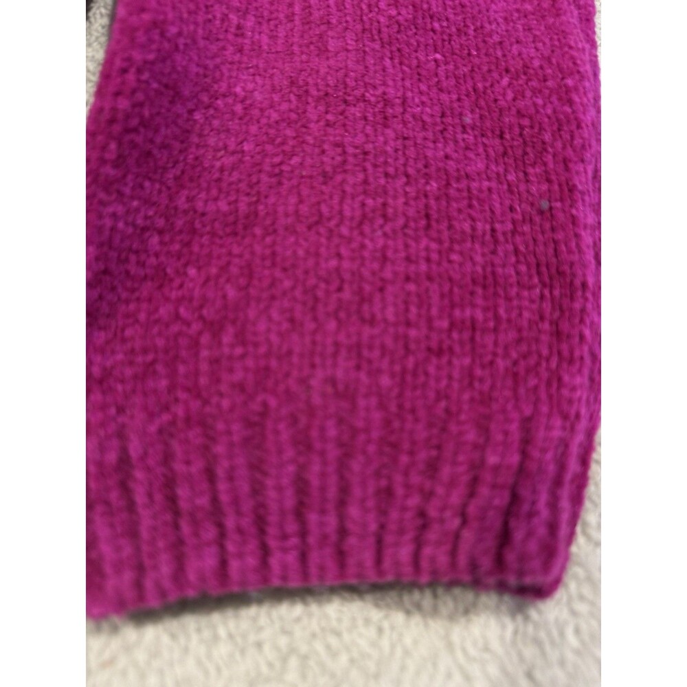 Vintage 90s 80s Alfred Dunner Color Block Chenille Sweater Women's Petite Medium - Picture 8 of 13